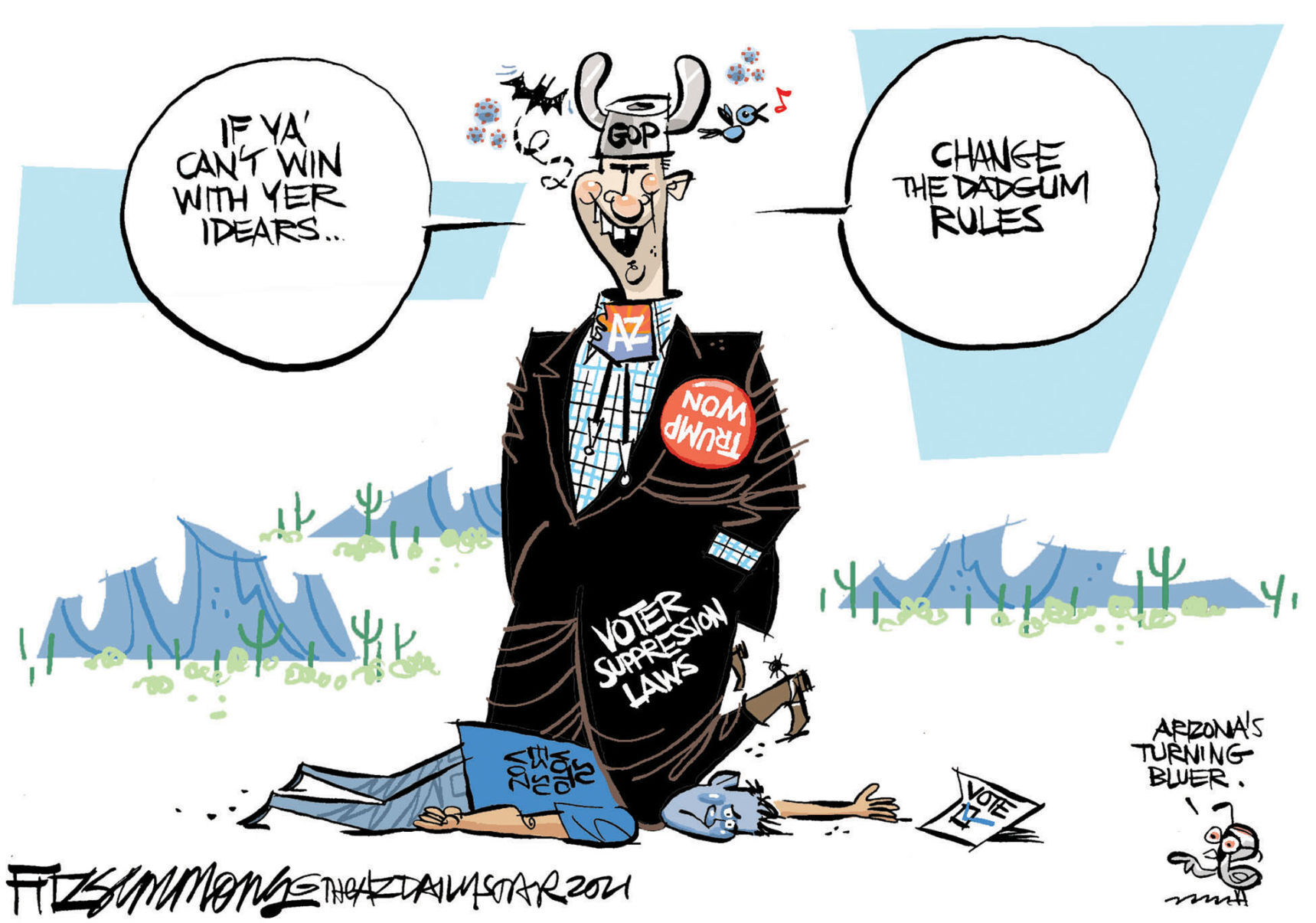 Daily Fitz Cartoon: Arizona